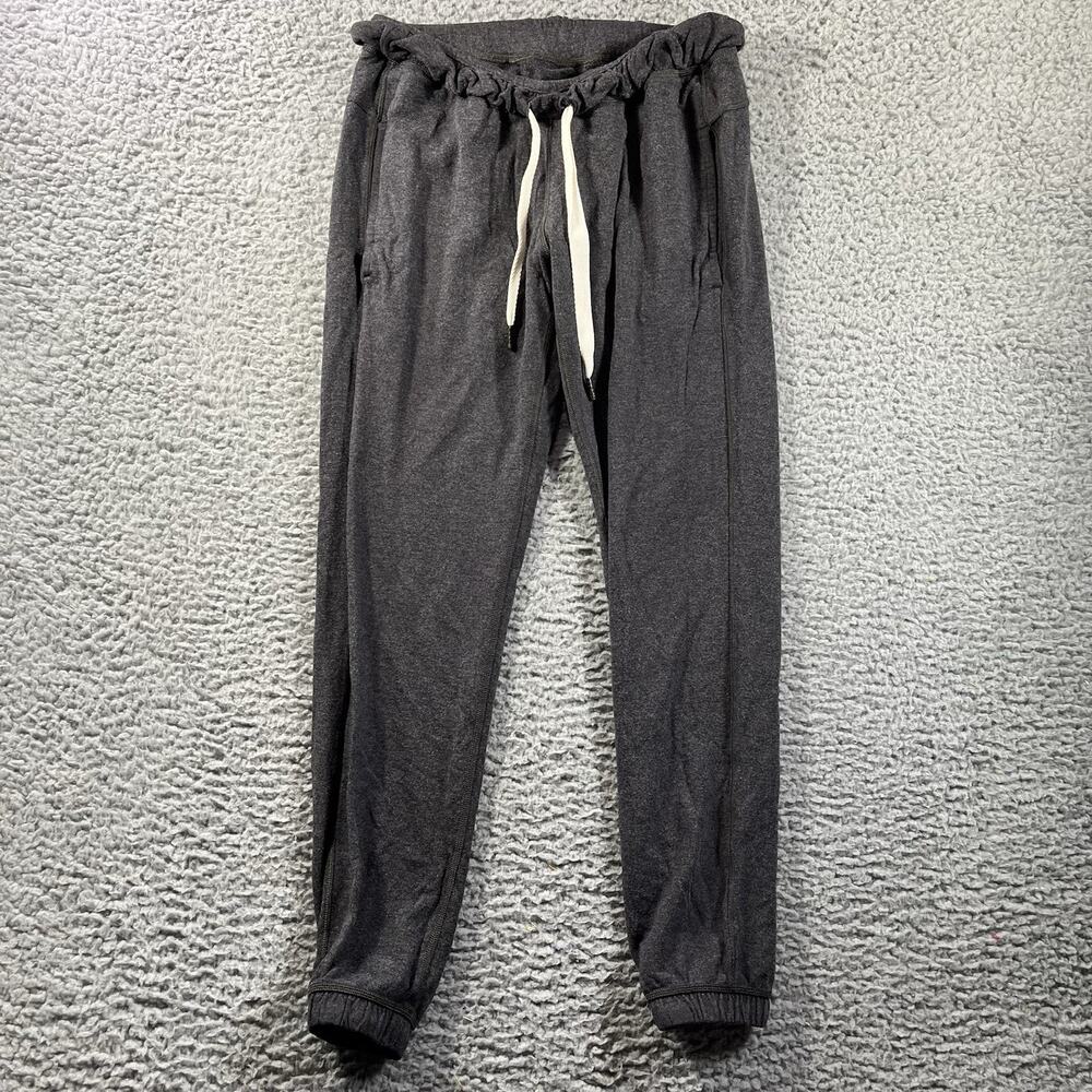 Lululemon On The Fly Jogger Pants Womens Size 4 Heathered Black Grey 26x28